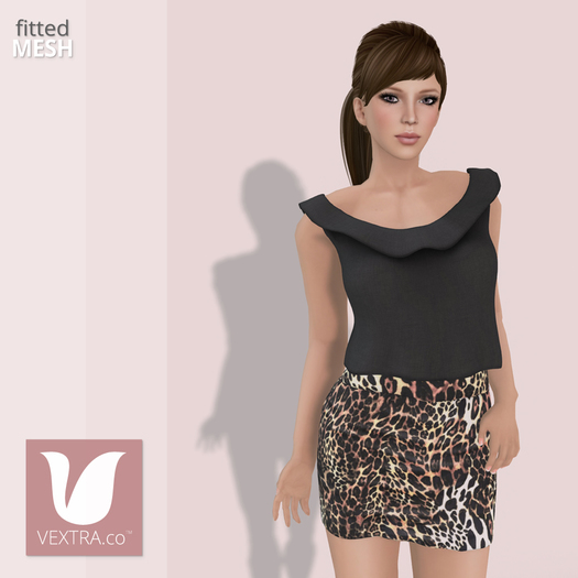 *VEXTRA.co* Pretty Wave Top & Bodycon Mini Skirt - Combo6