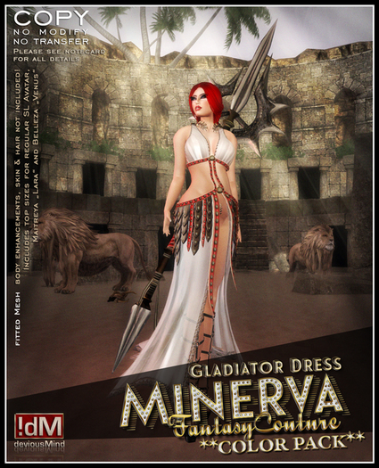 !dM deviousMind "Minerva" **SIZE DEMO** Gladiator Armor