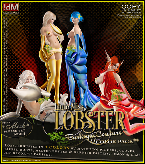 !dM deviousMind "Little Lobster" **SIZE DEMO**