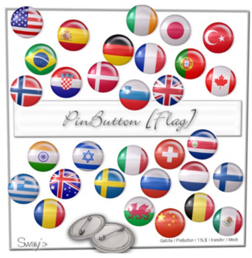 Sway's PinButton [Flag] Set
