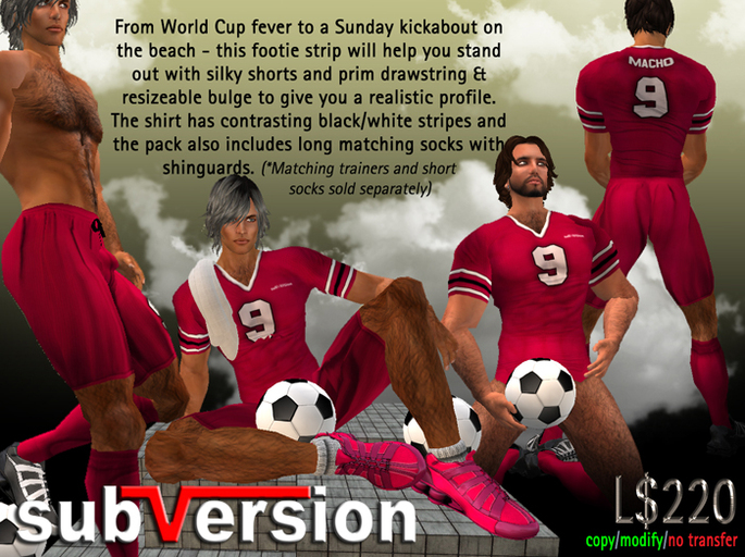 .~subVersion~. FOOTBALL KIT CHERRY