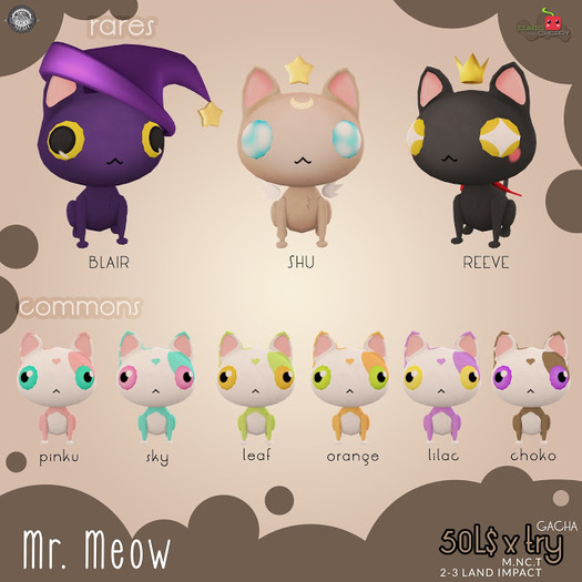 {Mr Meow} Reeve .::Cubic Cherry Kre-ations::. Rare