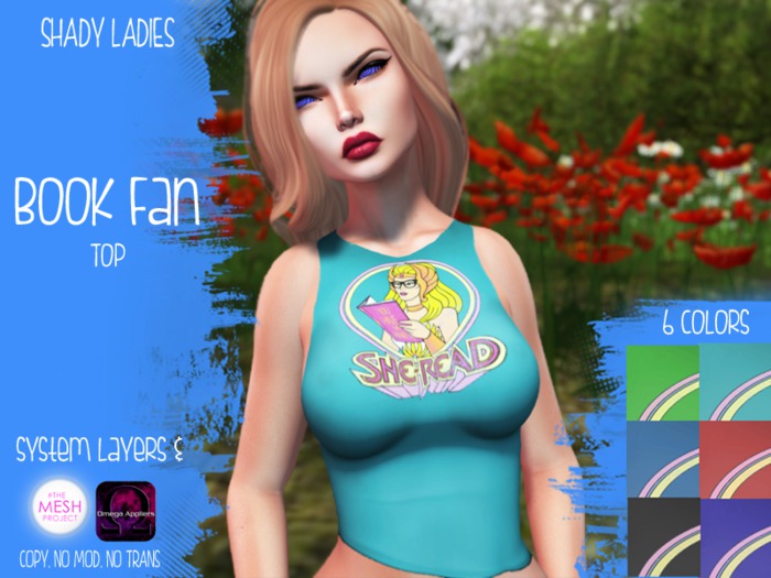 Shady Ladies- Book Fan Shirt