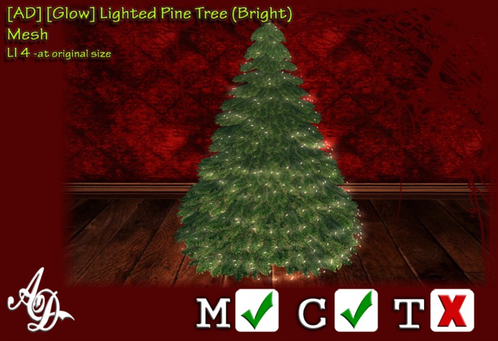 [AD] [Glow] Lighted Pine Tree (Bright) BOXED