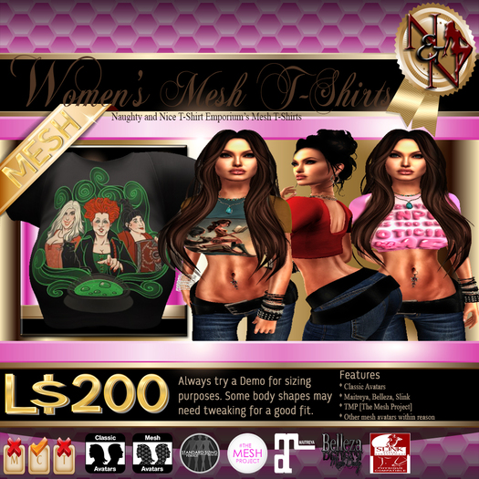 -N&N- Exclusive Belly Shirt [Hocus Pocus]