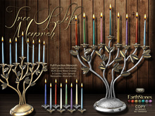 EarthStones Tree of Life Mesh Menorah