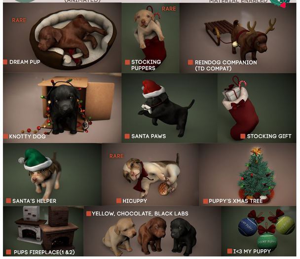 O.M.E.N - Waiting for Santa Paws - Stocking Puppers BOX RARE