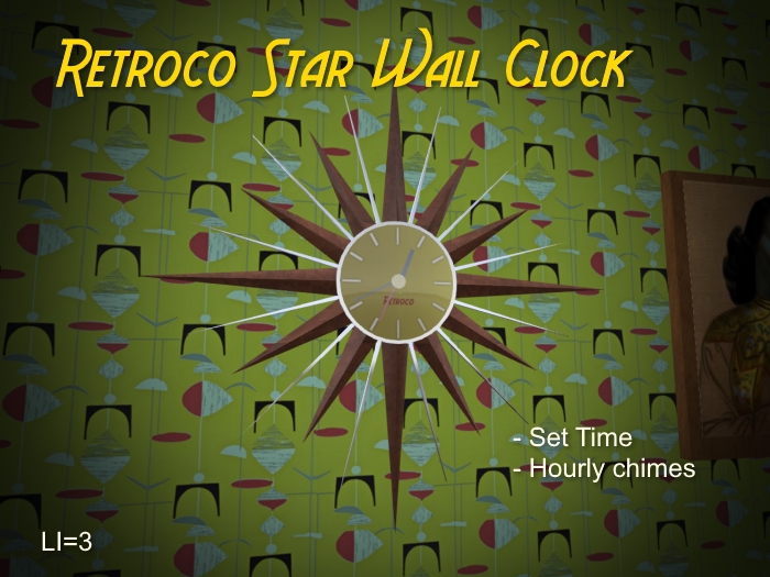 Star Wall Clock BOX