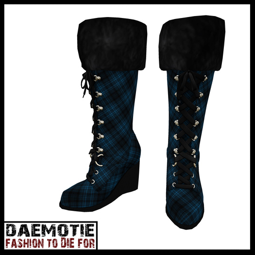 *Daemotie* The Suradji Boots - Cobalt (WearMe)