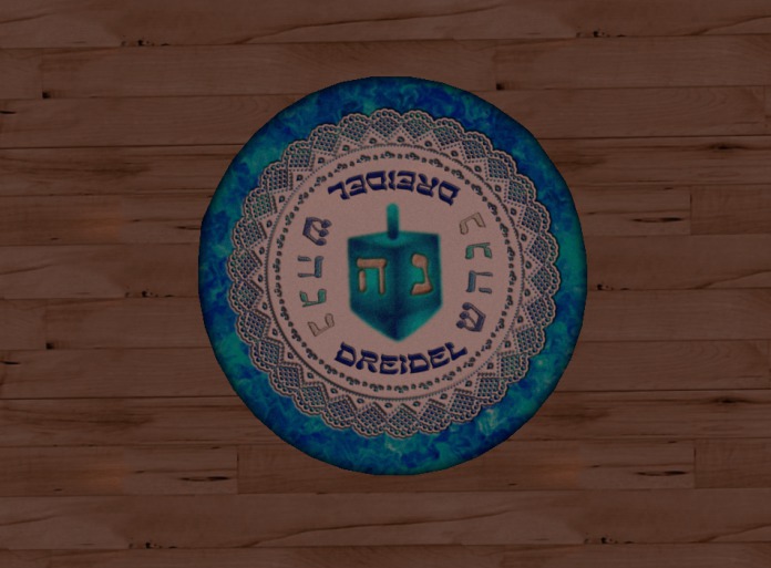 Gift-Seaweed Sonnet Mesh Dreidel Rug