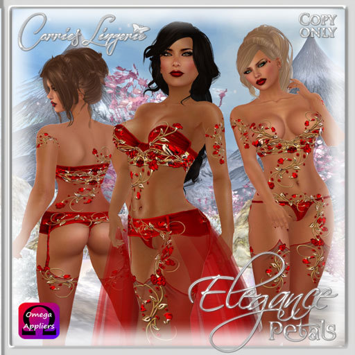 CB~Elegance Petals Red