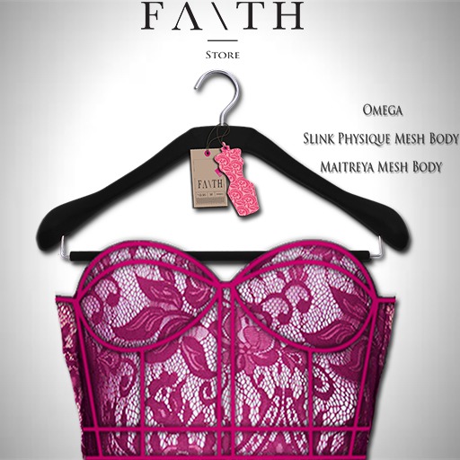 Faith/Sienna corset lace pink