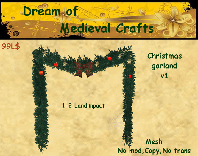 ((*DMC*)) Christmas garland 