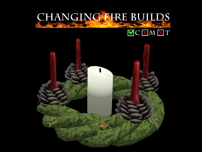 AP - Advent Wreath v2B Red
