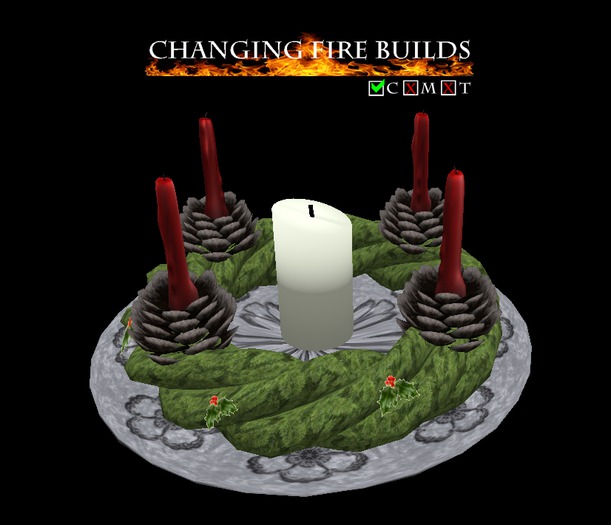 AP - Advent Wreath v2C Red