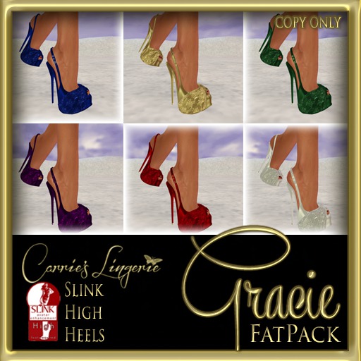 CB~Gracie Slink Heels Fatpack