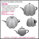 Full Perm MESH Teapot with Tea Cosy - Maisie