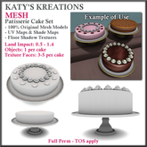 Full Perm Mesh Cakes, Mesh Patisserie Cakes Set, Mesh Birthday Cake, Mesh Party Cake, Mesh Cake with Mesh Cake Stand