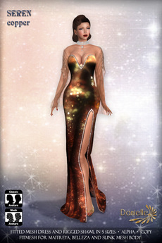 Second Life Marketplace - DANIELLE Seren Copper / also for Mesh Body