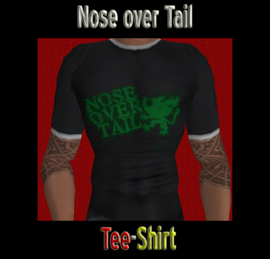 Male T-shirt Nose over Tail