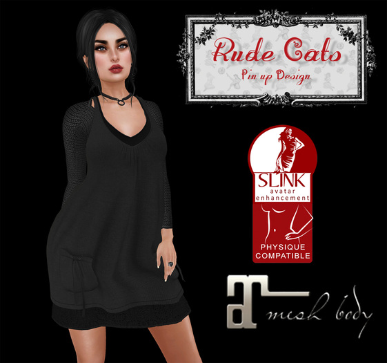 RudeCats - LeC Dress (ONLY FOR MAITREYA AND SLINK BODY)