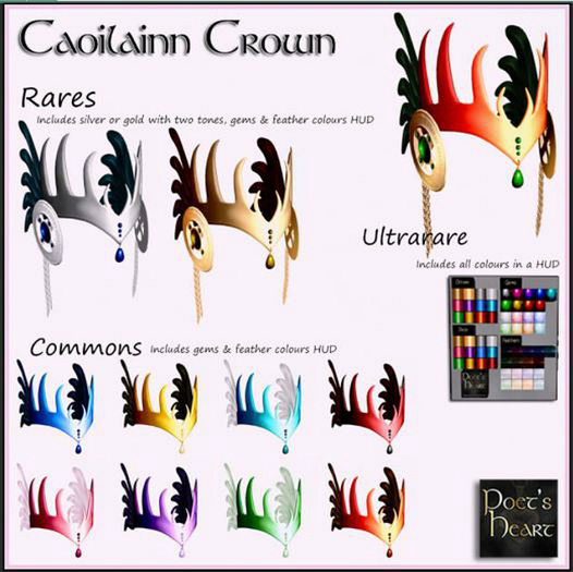 Poet's Heart - Caoilainn Crown - Golds RARE