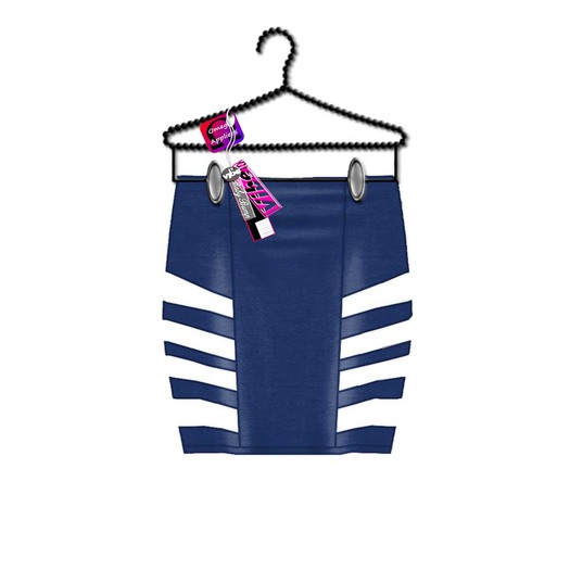-VIBE-VIP Highwaisted Skirt-BLUE