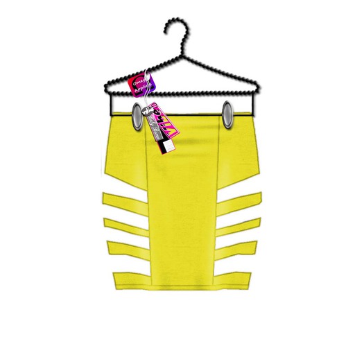 -VIBE-VIP Highwaisted Skirt-YELLOW