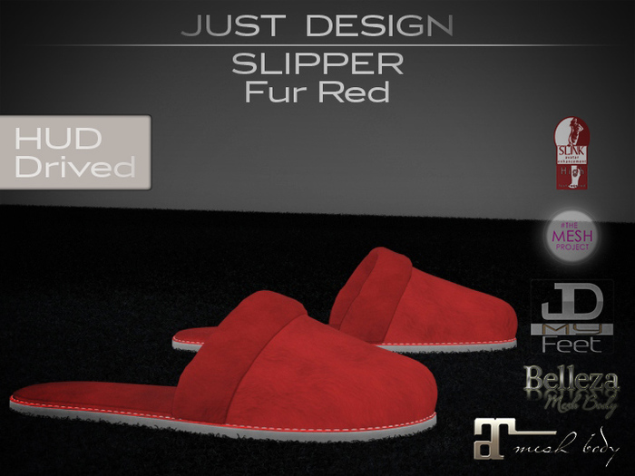 JD - Slipper Fur Red