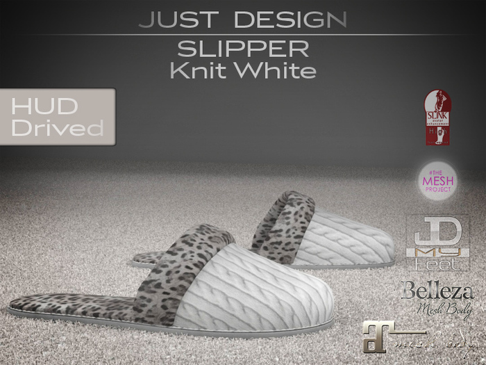 JD - Slipper Knit White
