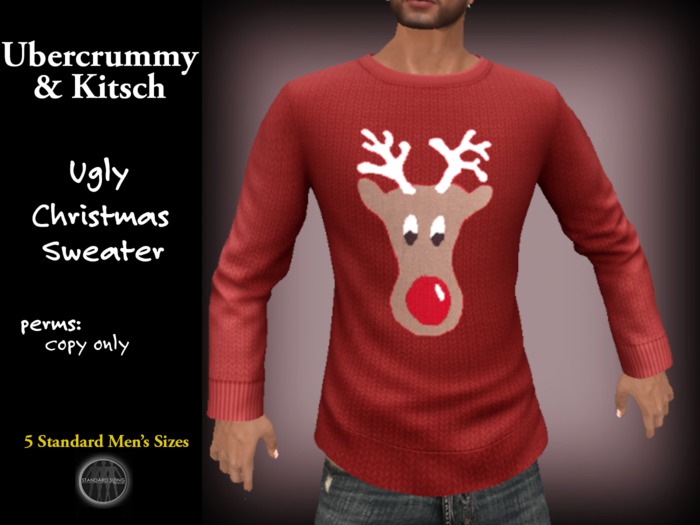 Ubercrummy & Kitsch - Rudolph Ugly Christmas Sweater