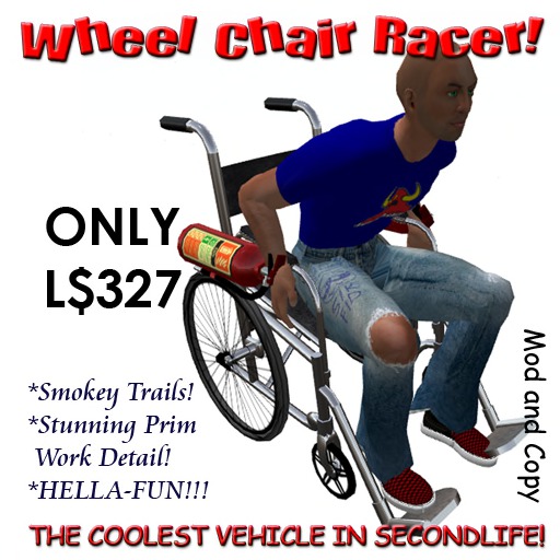 Wheel Chair RACING CAR!
