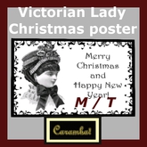 Victorian lady - Christmas poster