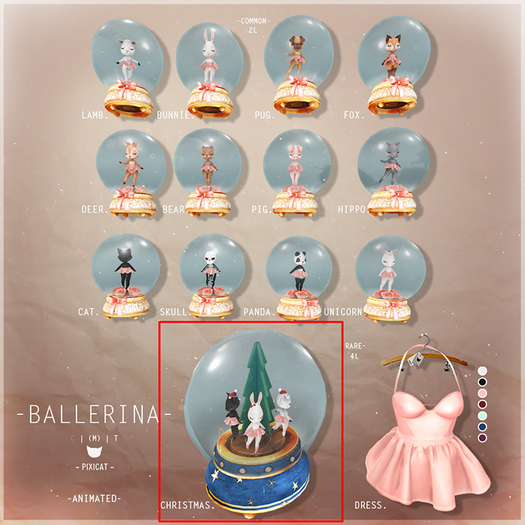 -Pixicat- Ballerina.Christmas RARE