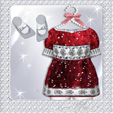 Pat A Kake Red Velvet Diamond Dress