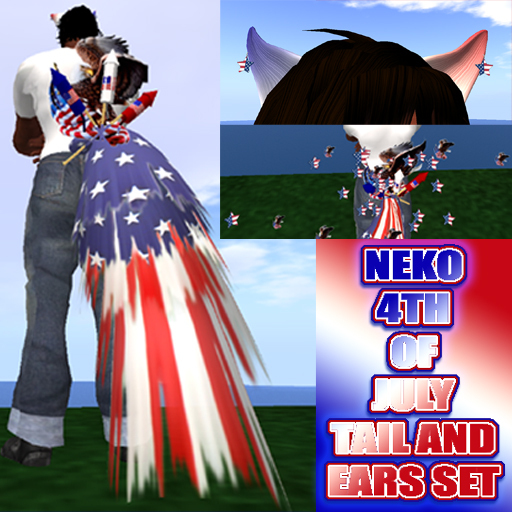 NEKO 4TH OF JULY  TAIL AND EARS SET BOXED