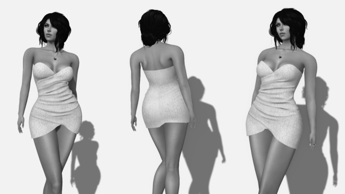 .:PBP:.Strapless Ruched Dress DEMO