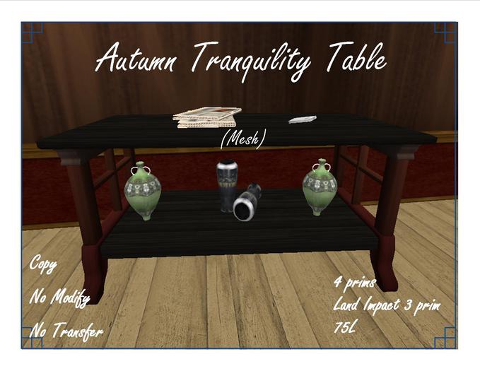 Autumn Tranquilty Table