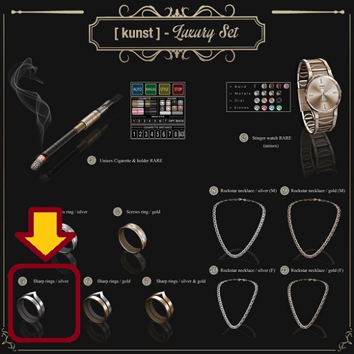 .05 [ kunst ] - Sharp rings / silver