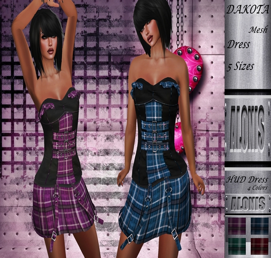 **Alonis Fashion** DAKOTA Dress, HUD 4 Colors