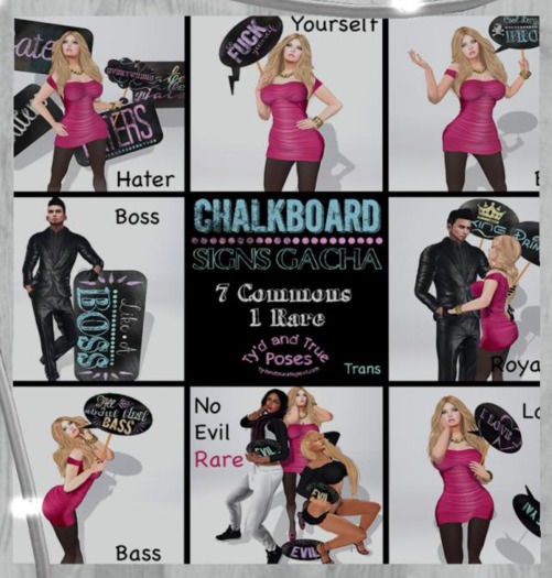 *T&T* Signs Gacha - No Evil Box Rare