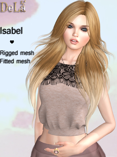 =DeLa*= Mesh Hair "Marinel" Orange Browns