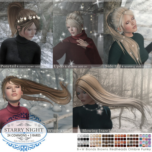 Tableau Vivant \\  Starry Night \\ Updo - Redheads