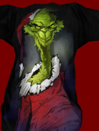 grinch TWISTed Mesh casualdoubleshirt* drop n touch