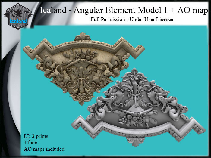 Icaland - Angular Element Model 1 + AO map