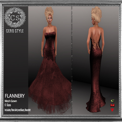 CERO STYLE Flannery Gown Bordeux