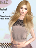 =DeLa*= Mesh Hair "Isabel" Orange Browns