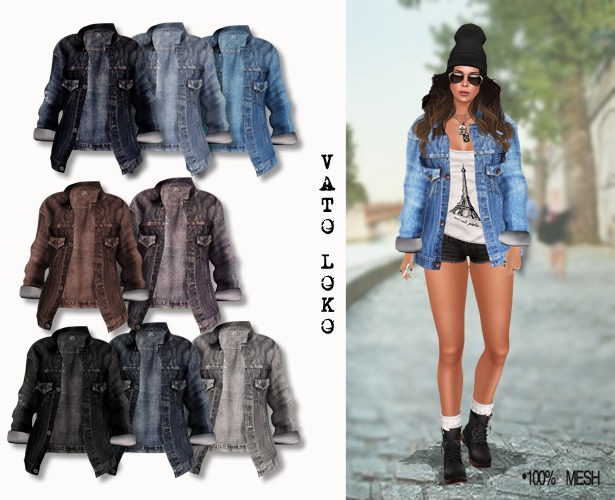 Oversized Denim Jacket (F) Fat Pack
