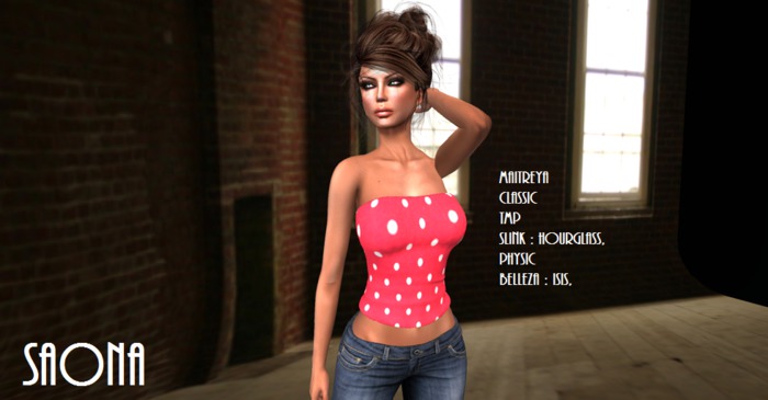 BUSTIER PINKWHITE - SAONA