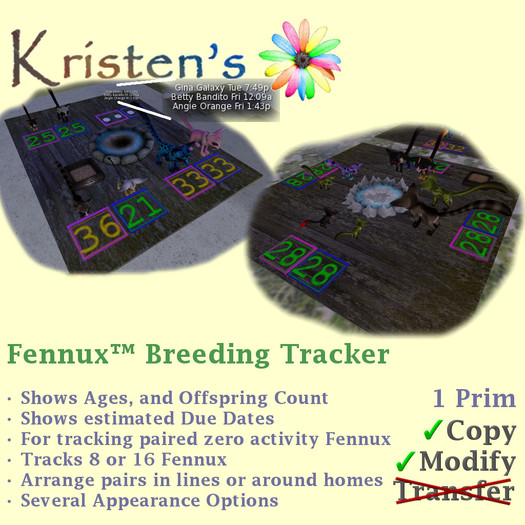 Kristen's @ - Fennux Breeding Tracker
